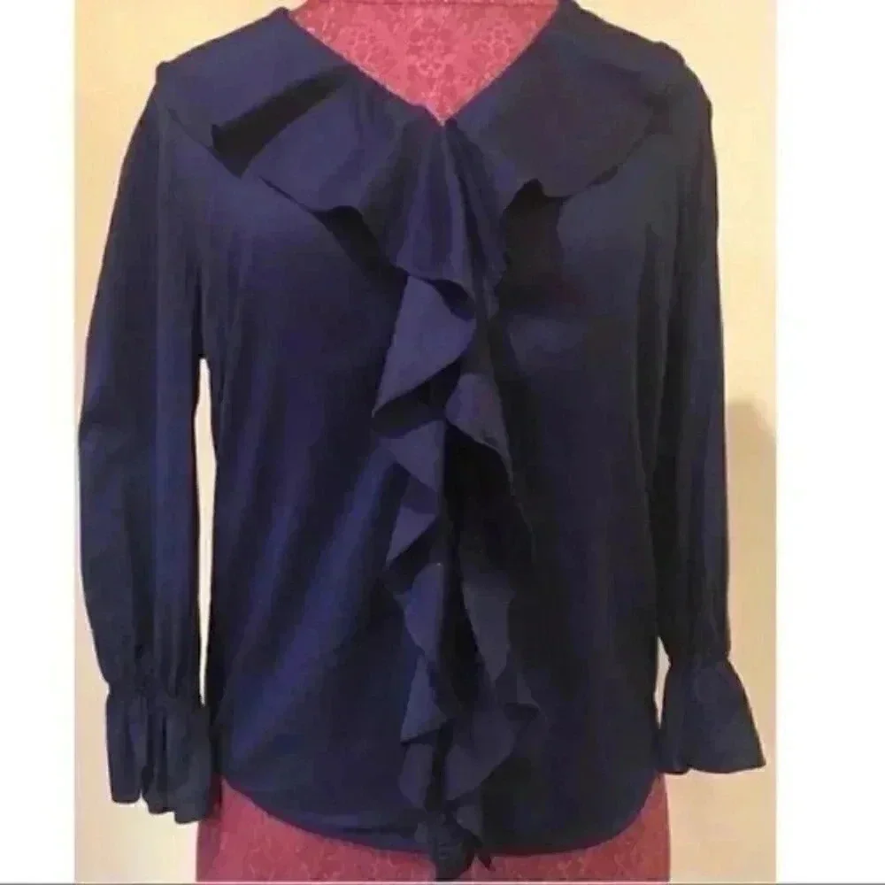 Lauren Ralph Lauren Top Small Ruffle Button Down